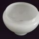 French vintage set of 4 white opaline glass lantern-style replacement shades.