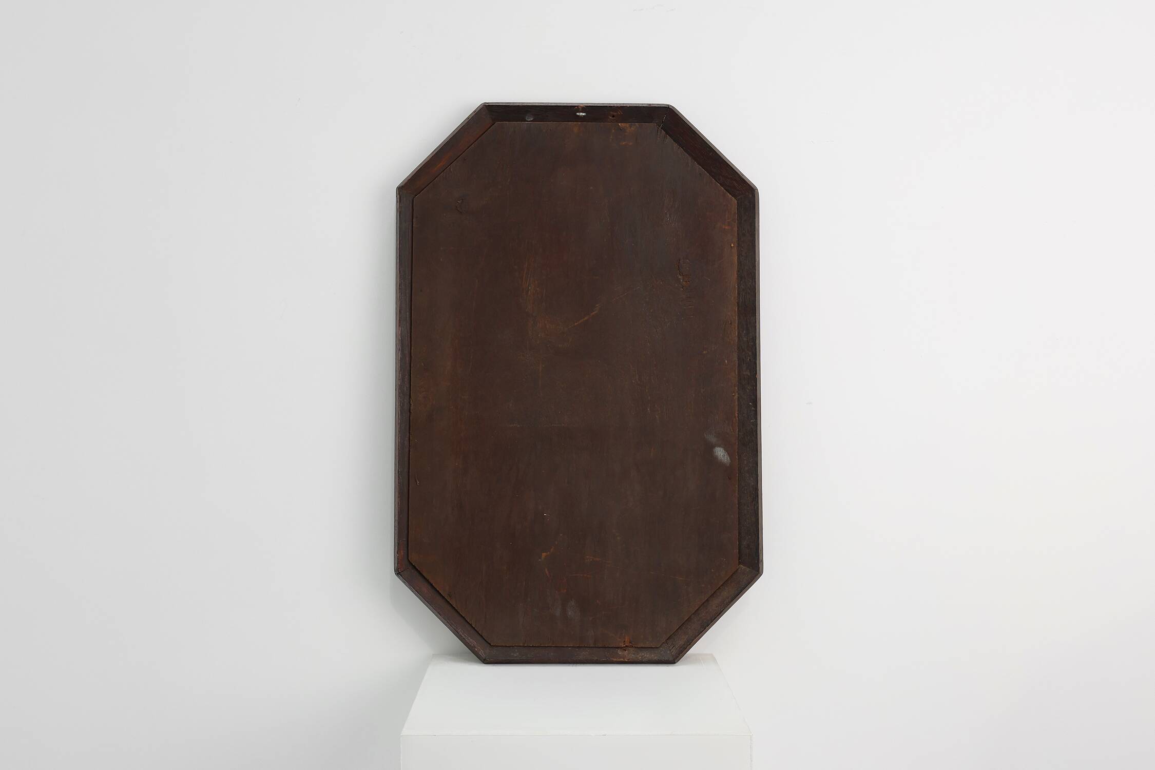 Miroir Art Déco français en bois, vers 1920