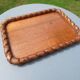 Solid wood tray from the 1940s-50s.