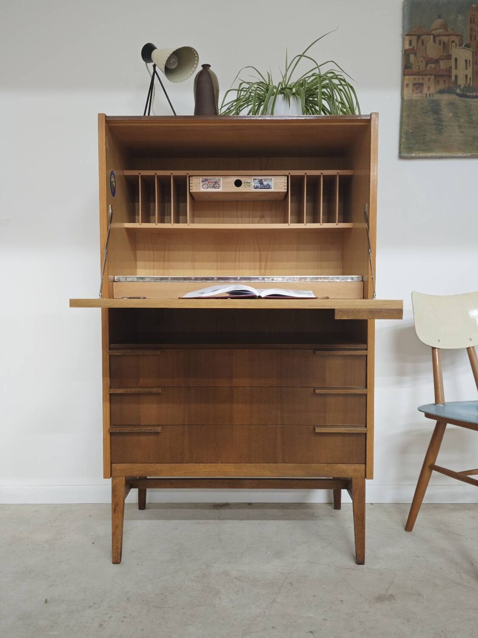 Secretary / Two-tone desk Frantisek Mezulanik for Up Zavody 1960