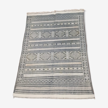 Kilim blue moroccan berber carpet 170-110 cm