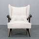 1950s Restored Wing Chair , Czechoslovakia