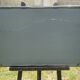 Vintage rectangular wall mirror in tubular metal and brass, 1970s/1980s.