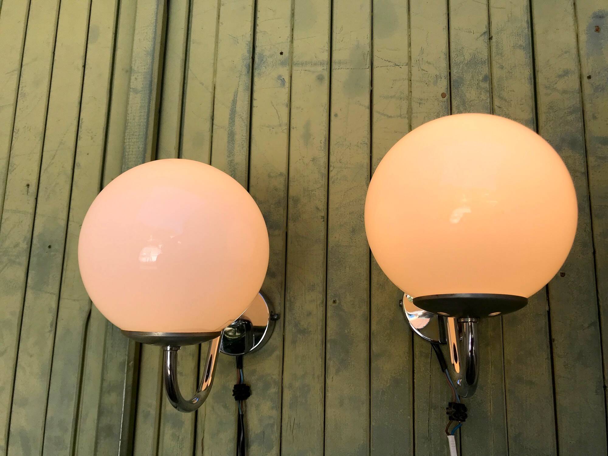 Vintage Delmas wall lights from the 70s