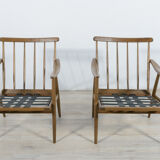 2 mid-century czechoslovak armchairs from ton, 1960s, set of 2