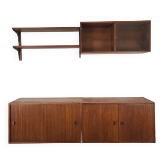 Danish design wall-mounted bookshelf Thygesen Sorensen teck vi