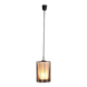 Vintage glass and metal pendant, Italy, 1970s