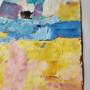 Paysage méditéranéen peinture abstrait