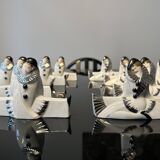 Knife holders (set of 10), Pierrot & Colombine