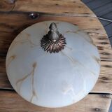 2-light marble effect ceiling light
