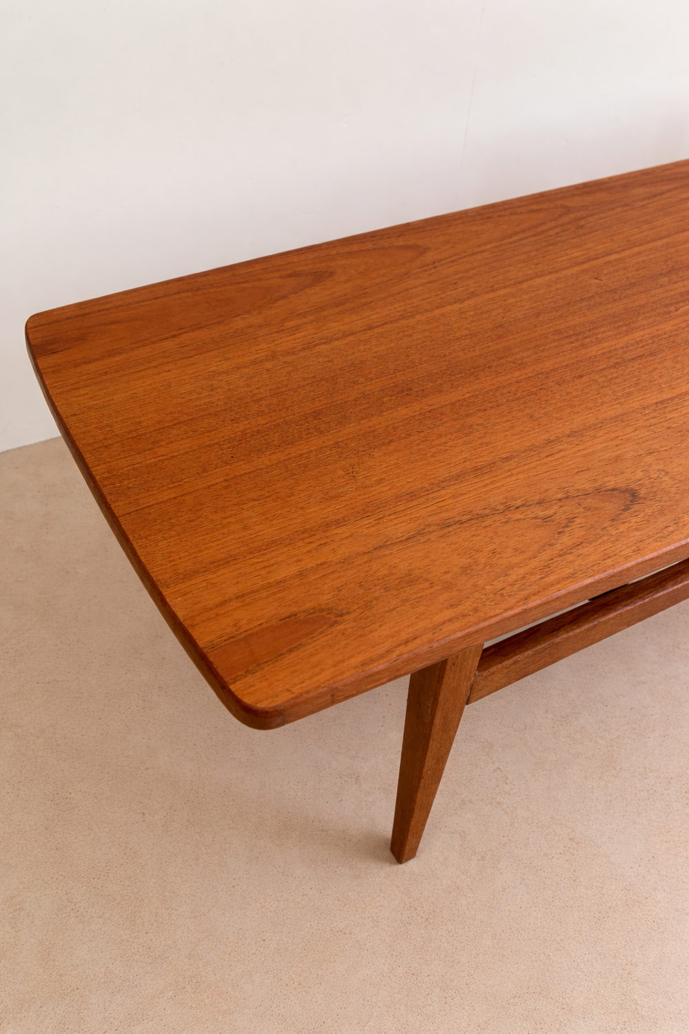 Scandinavian coffee table in teak