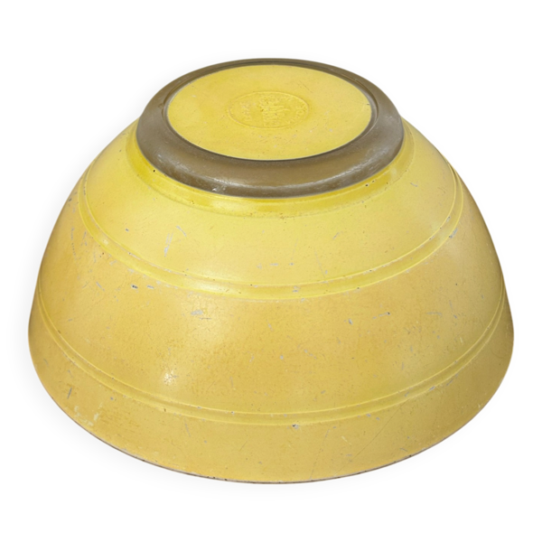 Vintage bol en verre jaune duralex