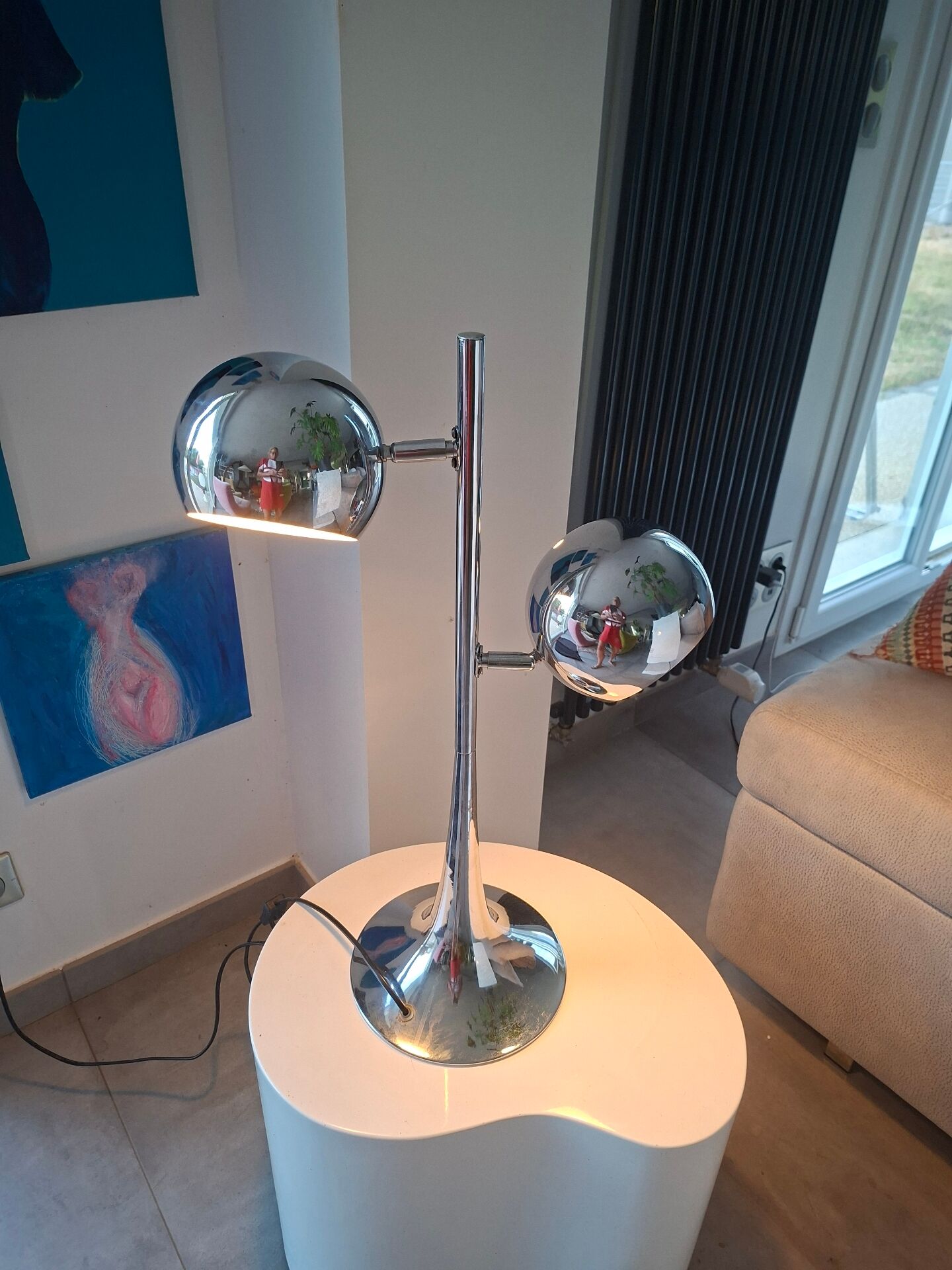 Eye ball lamp from the 80s.