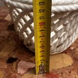 Vintage woven ceramic cache-pot