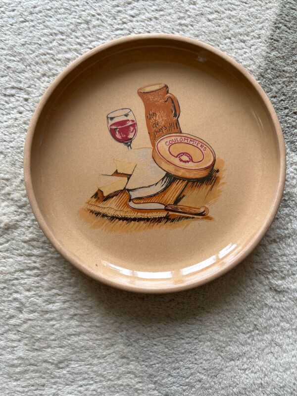 6 assiettes fromage Grès de Gien