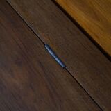 20th-century Art Deco storage bench in walnut, by a Danish cabinetmaker.