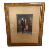 Old photograph of married couple