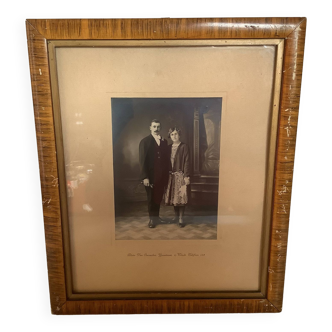 Old photograph of married couple
