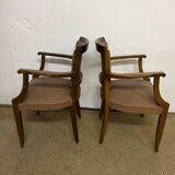 Paire de fauteuils bridge vintage