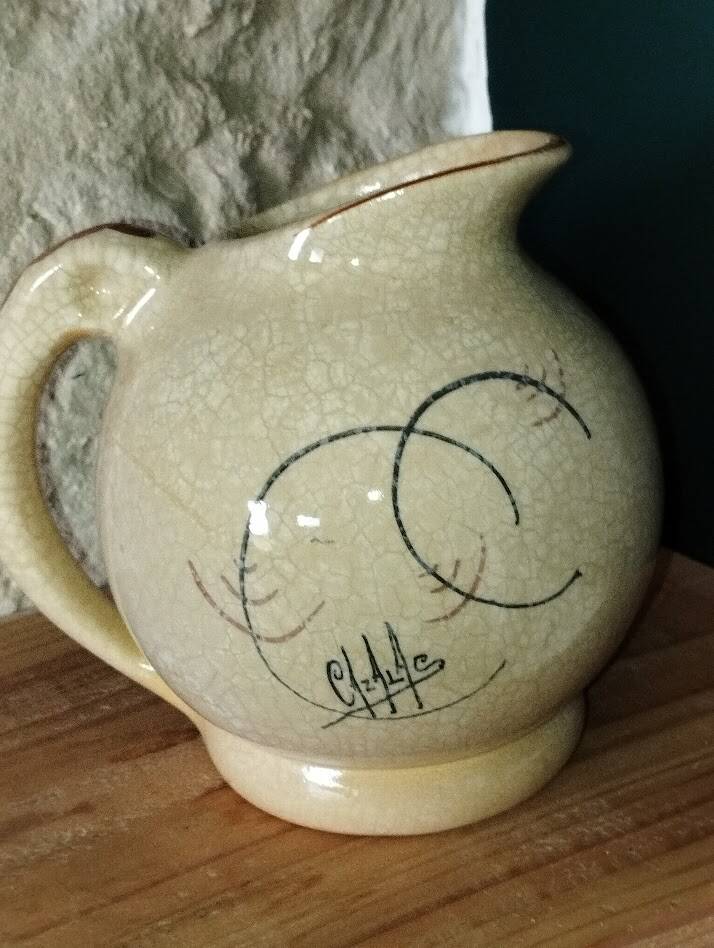 Ceramic jug signed Cazalac