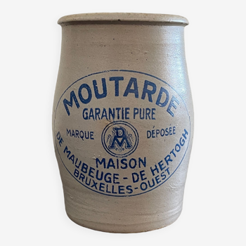 Pot à moutarde en grès ancien