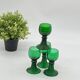 Set of 4 Roemer glasses / Rhine region, green, old, vintage