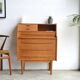 Danish teak secretary 76 cm