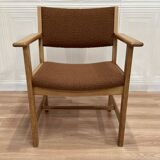 Scandinavian design armchair stamped "hans wegner" 1960.