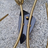 Double fire wall lamp, Arlus house, vintage, 50s