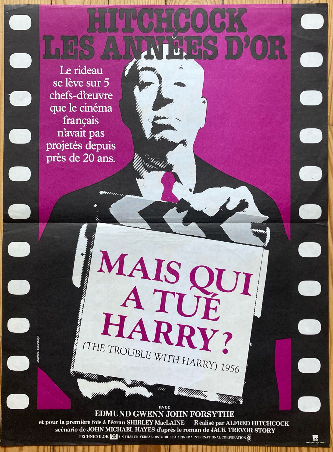 Original movie poster "But Who Killed Harry" Hitchcock