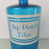 Antique blue apothecary bottle