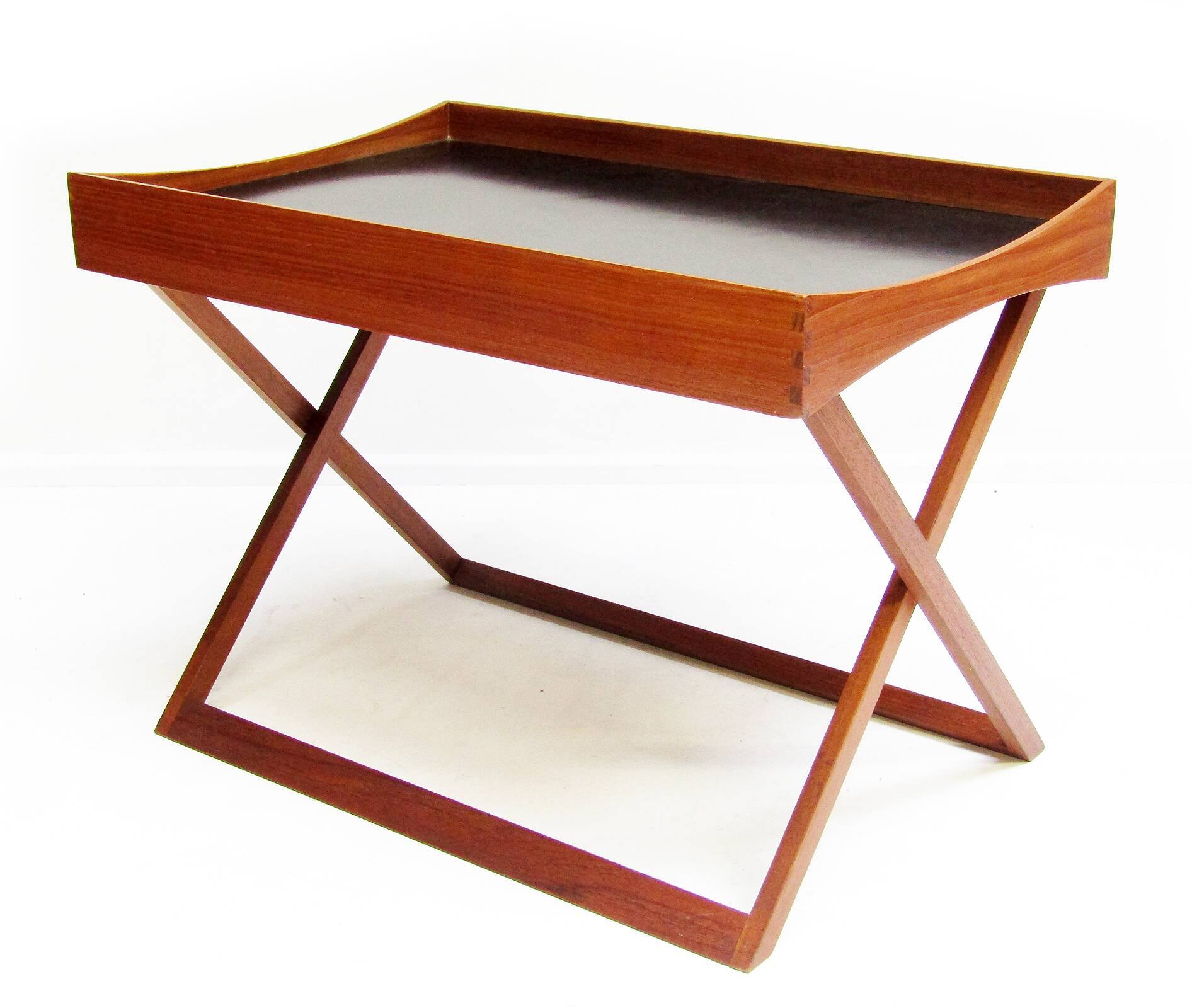 Danish Folding Campaign Side Table by Torsten Johansson for Bo-Ex