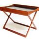 Danish Folding Campaign Side Table by Torsten Johansson for Bo-Ex