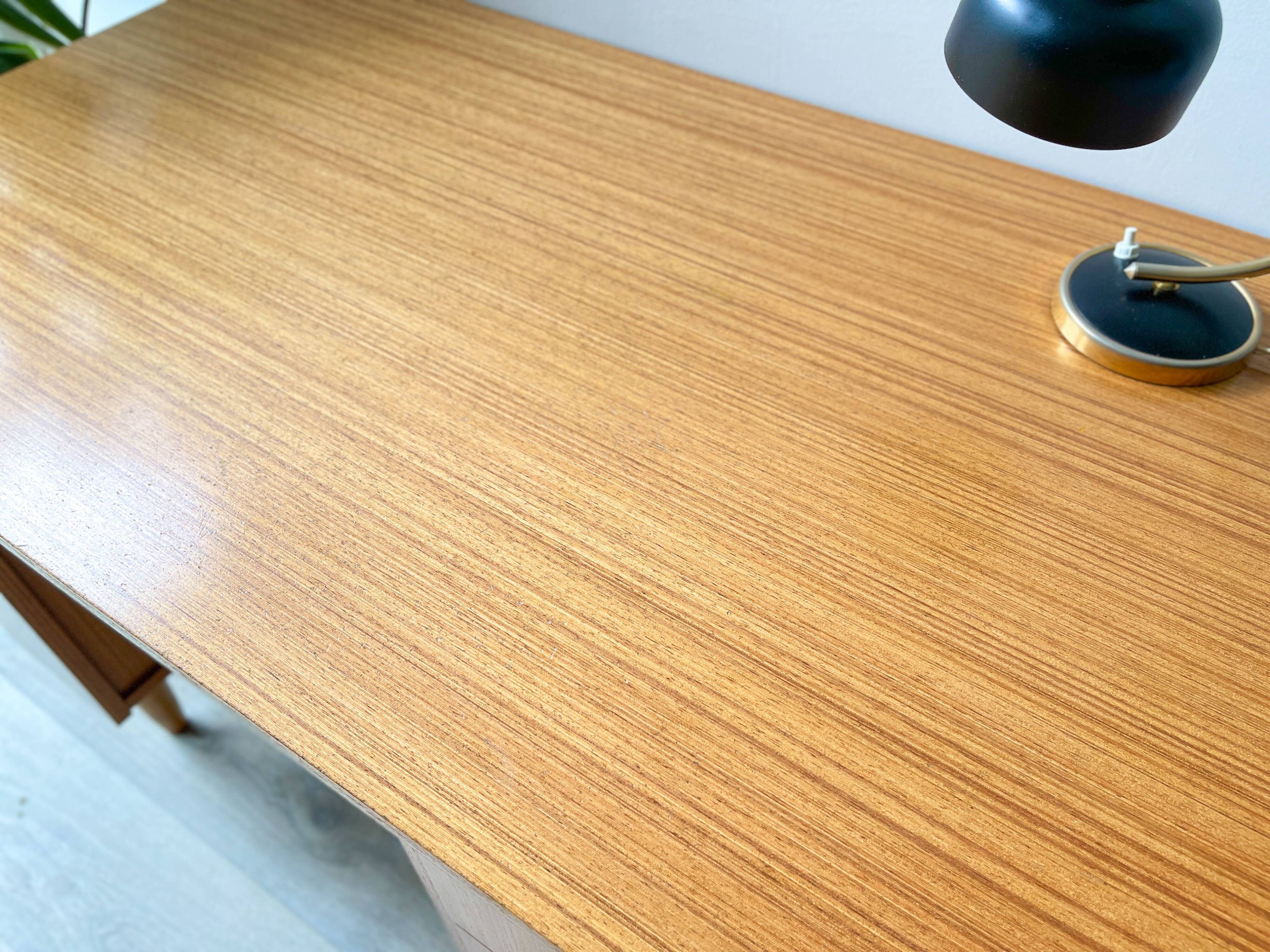 Vintage Scandinavian Formica Desk with 3 Drawers from the 70s