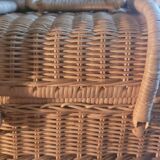 Rattan suitcase 70's