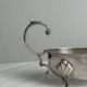 Antique silver-plated sauceboat