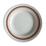 Dessert plate in earthenware Moulin des Wolves service Pasteur