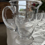 Daum France glasses and pitcher