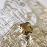 Pair of glass and brass wall lights by Carl Fagerlund for Orrefors, 1960.