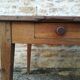 Oak farmhouse table two drawers