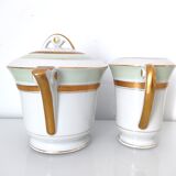Coffee maker, milk jug and sugar jar porcelain JL&Cie Limoges