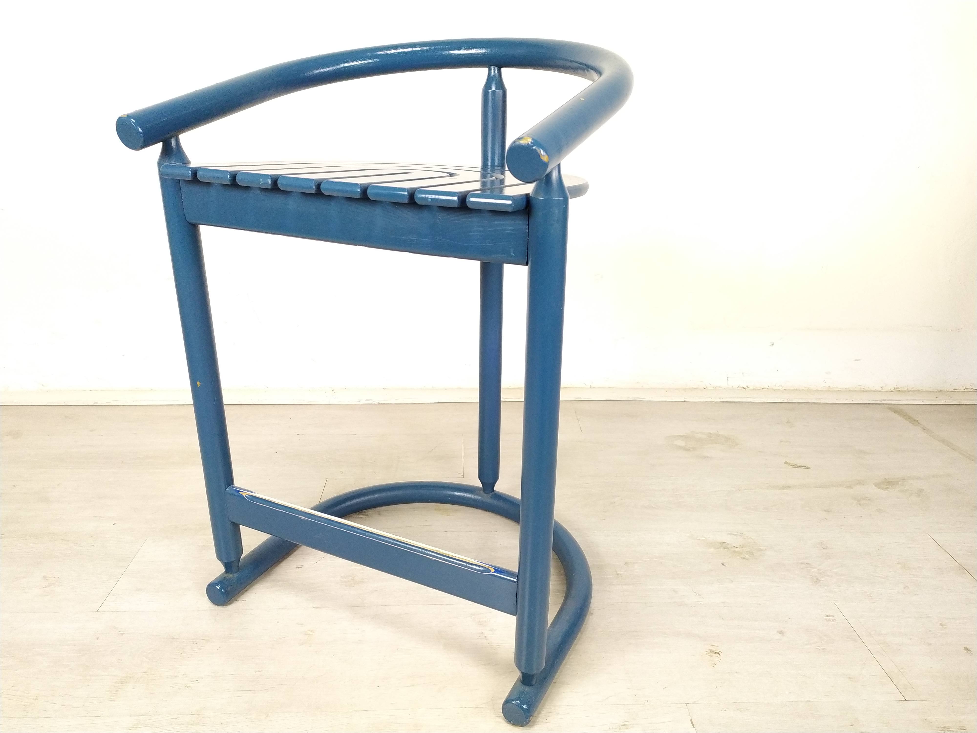 Vintage blue bar stools