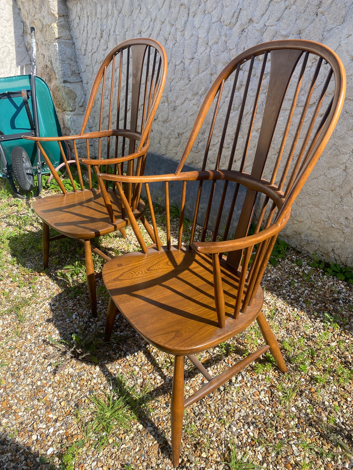 Pair of Ercol armchairs