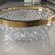 Saladier coupe verre et laiton