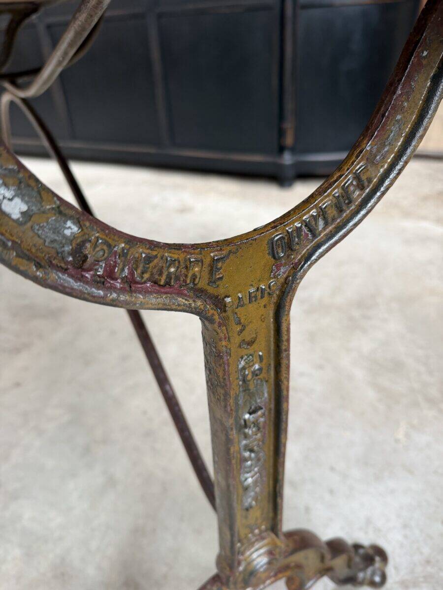 Bistro table from the early 20th century.