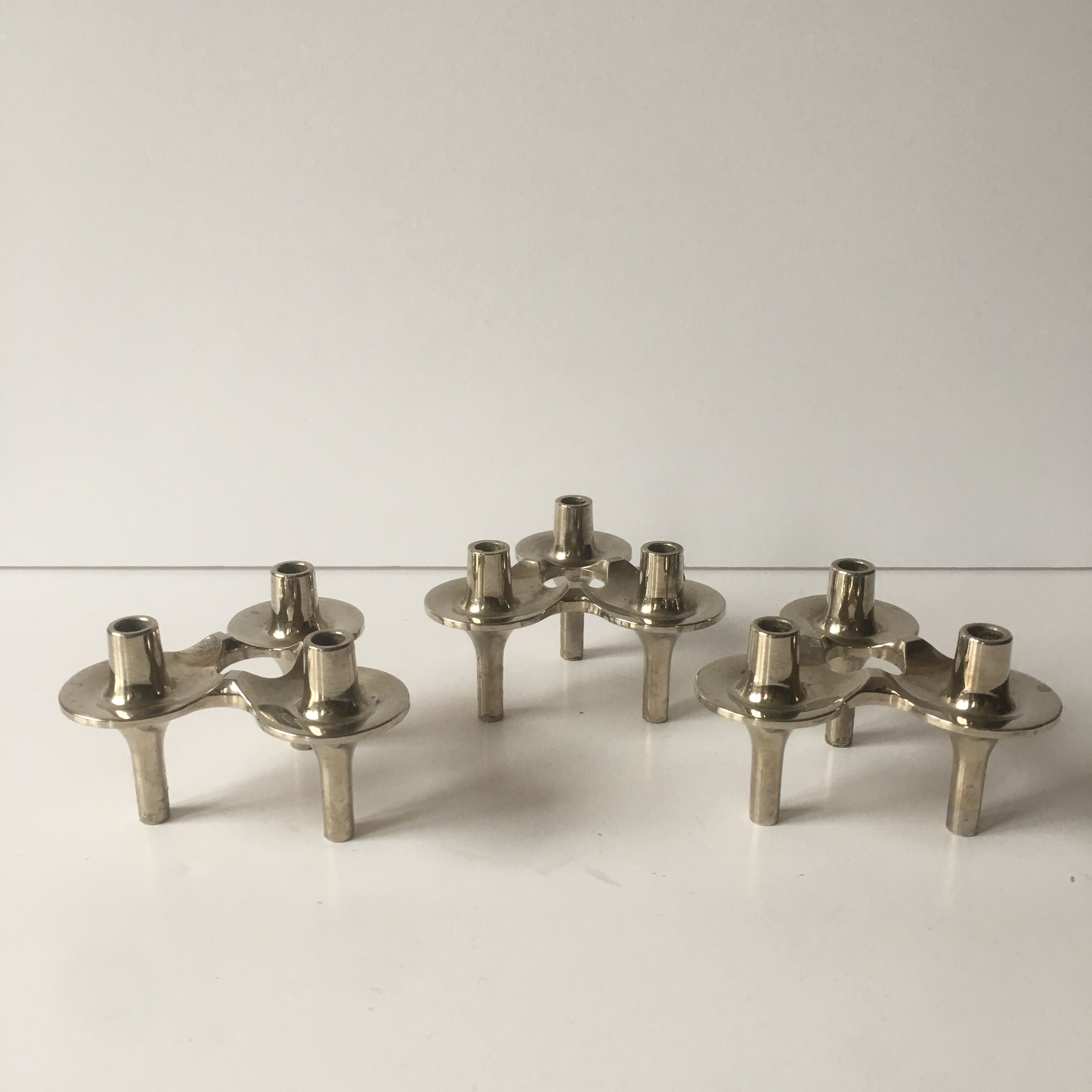 Candlesticks nagel Scandinavian in chrome series