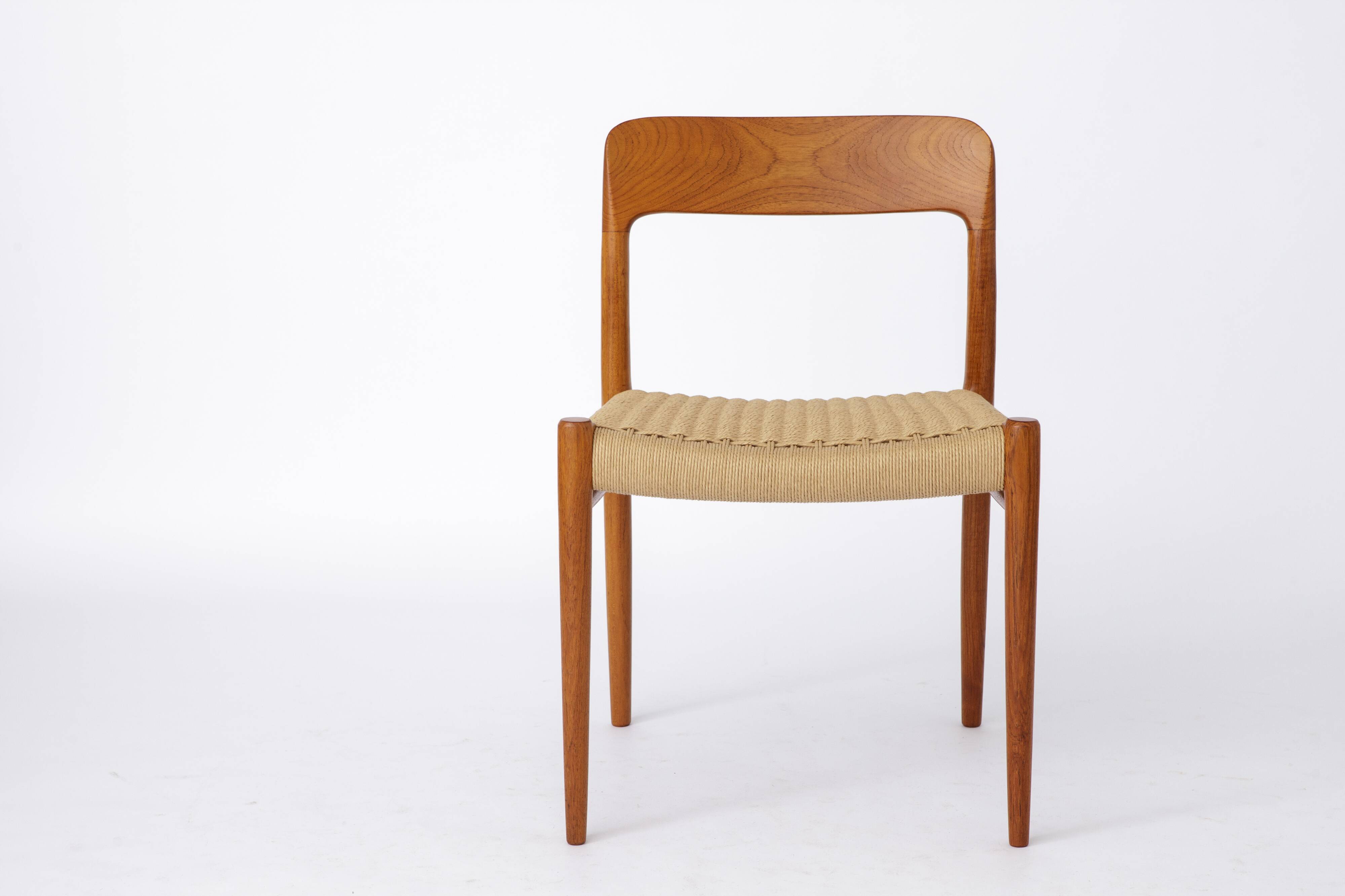 1 of 12 Niels Otto Møller Chair Model 75 in Teak – 1950s