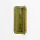 Pair of Curved, Ribbed Murano Glass and Brass Wall Sconces