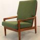 Fauteuil vintage en teck, milieu XXème