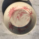 6 flat plates seen from oriental pink Shabby